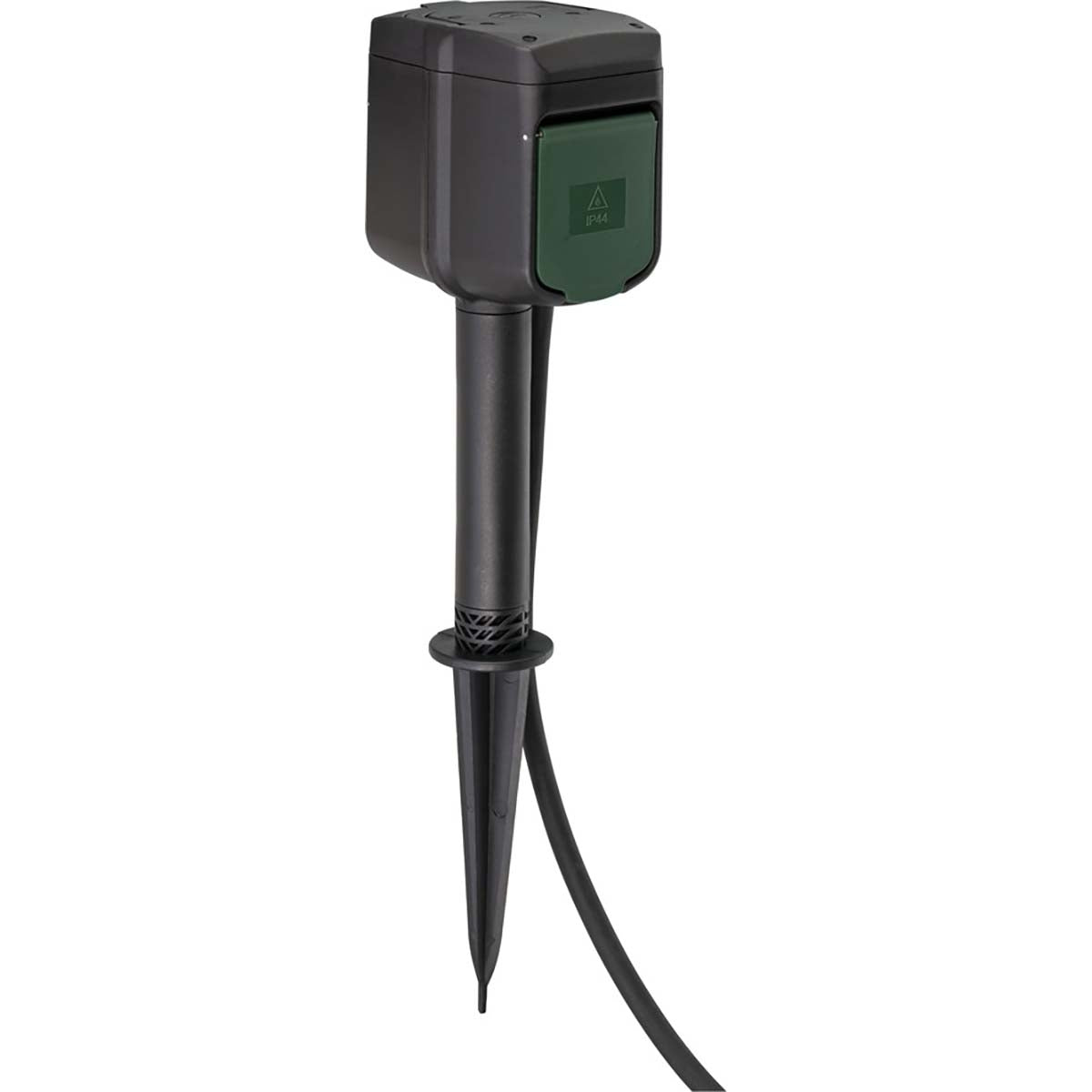 brennenstuhl®Connect smart outdoor socket 2-way / smart outdoor socket IP44 with earth tip and mounting plate