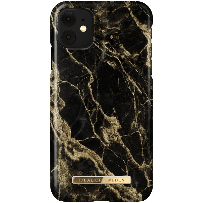iDeal Fashion Case for iPhone XR/11 - Golden Smoke Marble
