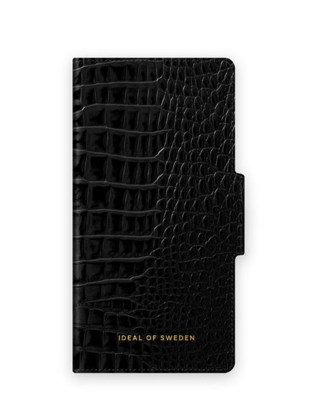 iDeal Of Sweden Atelier Wallet iPhone 13 Pro Case - Neo Noir Croco