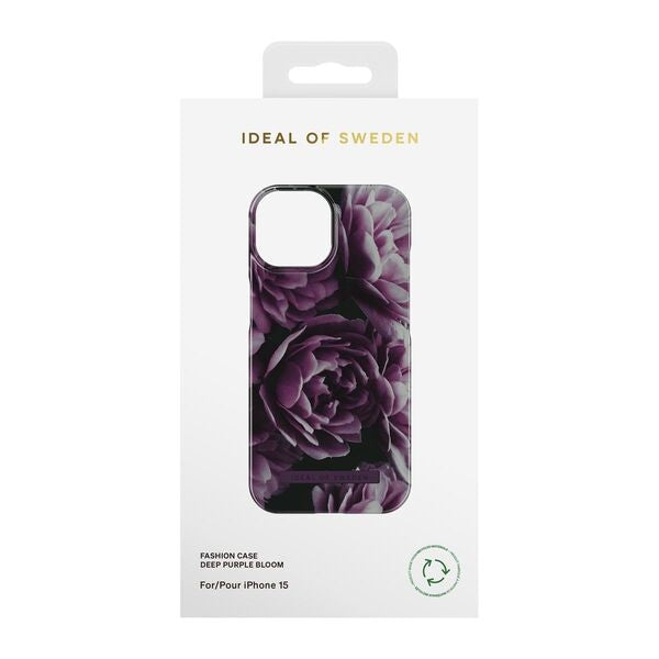 iDeal of Sweden iPhone 15 Pro Cover, Deep Purple Bloom