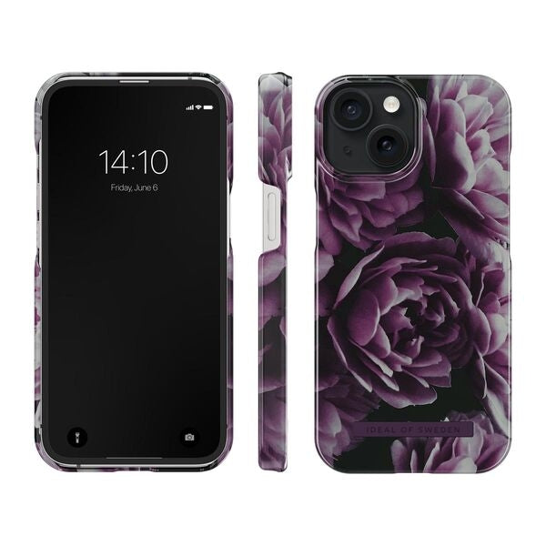 iDeal of Sweden iPhone 15 Pro Cover, Deep Purple Bloom