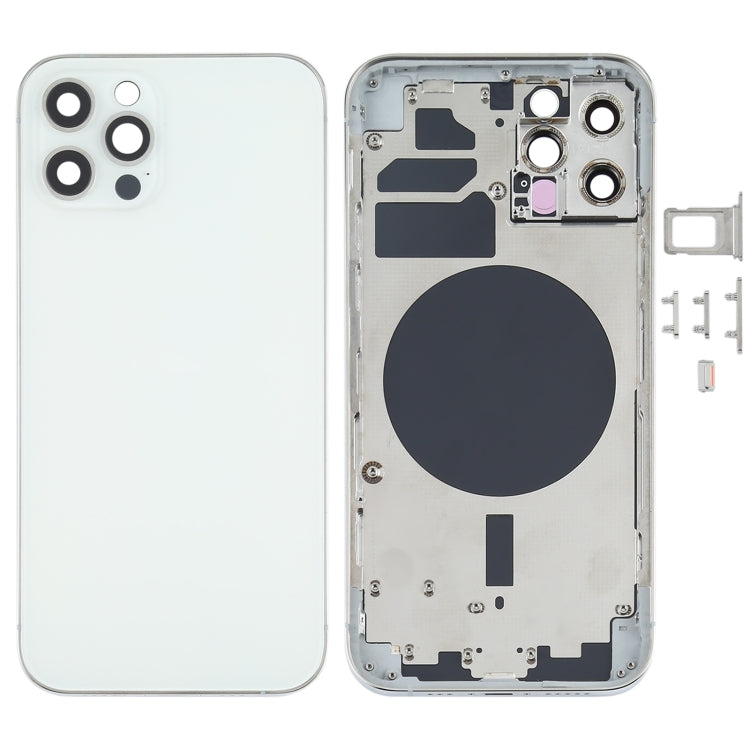 iPhone 12 Pro Complete Glass Back with Frame - White