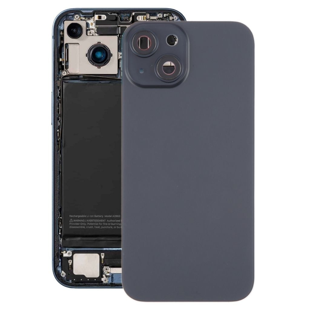 iPhone 15 Plus Back Cover with Small Parts - Black