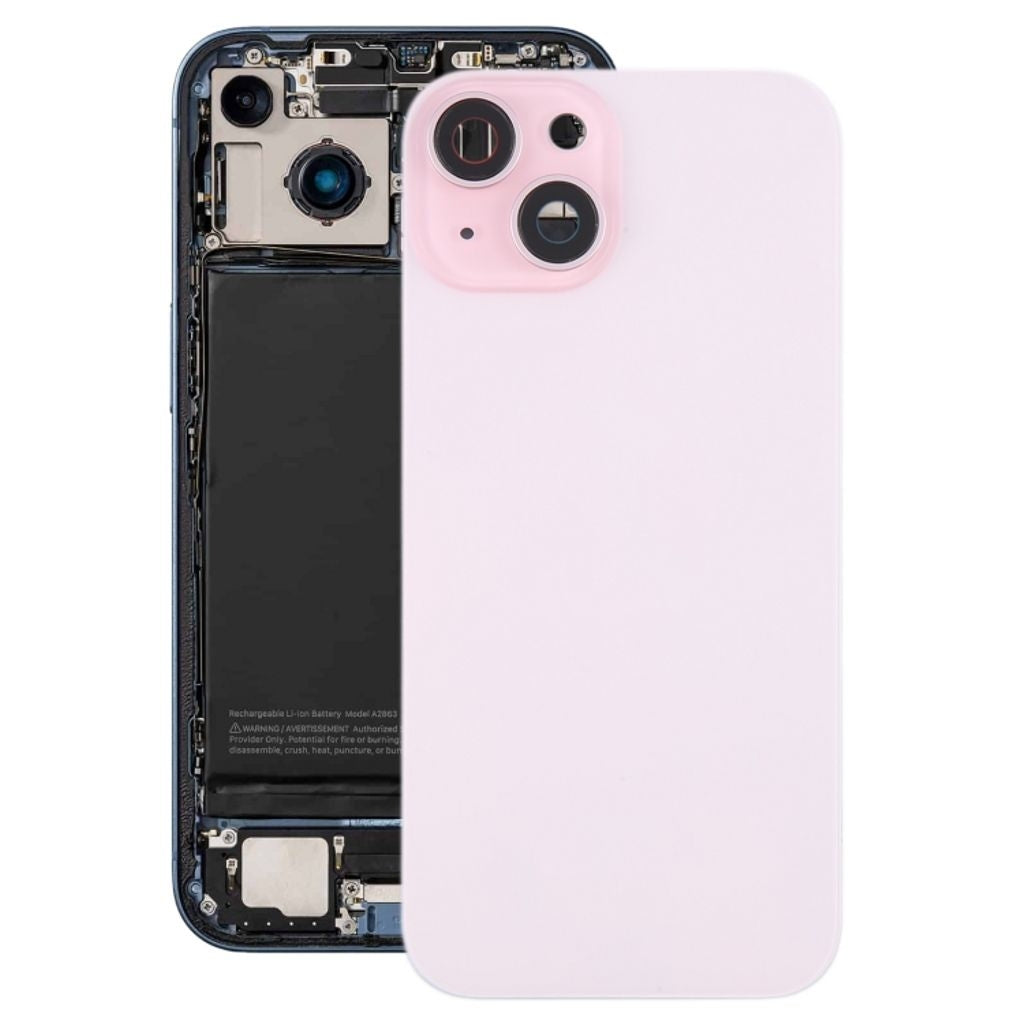 iPhone 15 Plus Back Cover with Small Parts - Pink