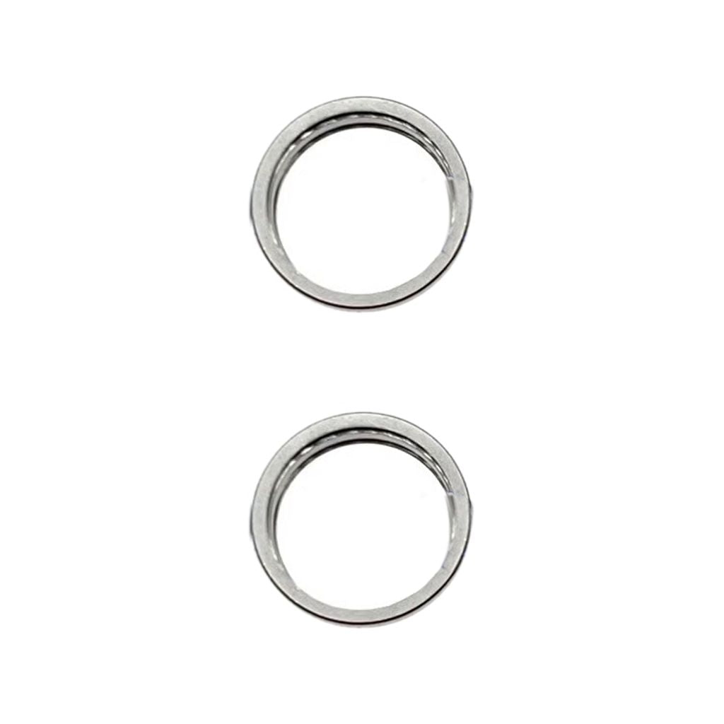 iPhone 15 Pro / 15 Pro Max back camera metal protector ring, 3-pack - White