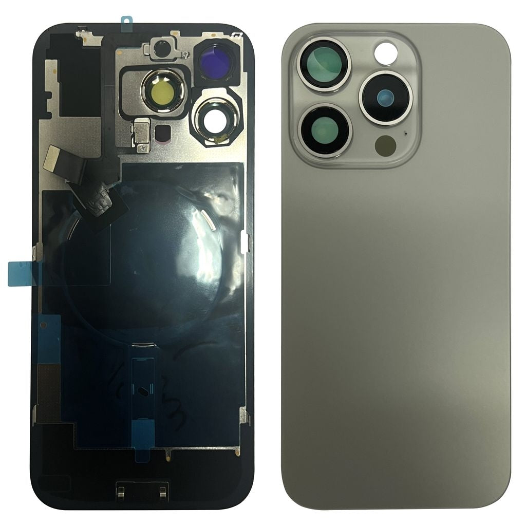 iPhone 16 Pro Max Back Cover with Small Parts - Natural Titanium