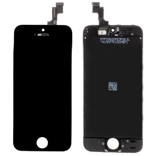 iPhone 5S/SE Display Glass with LCD - Black