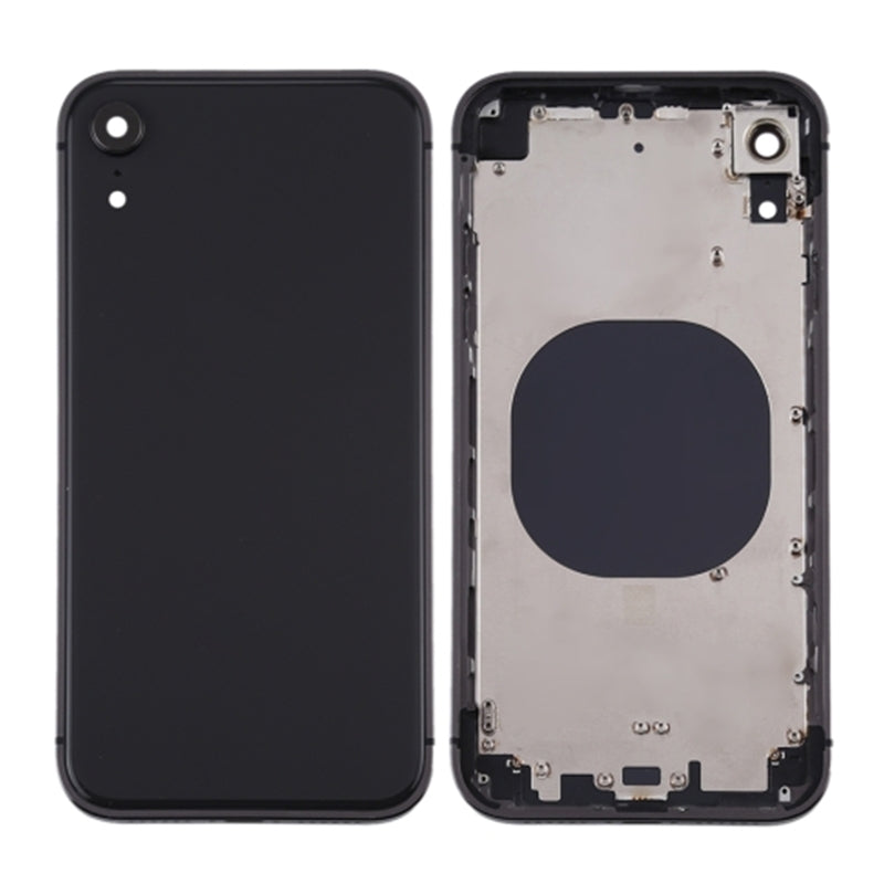 iPhone XR Complete Glass Back with Frame - Black