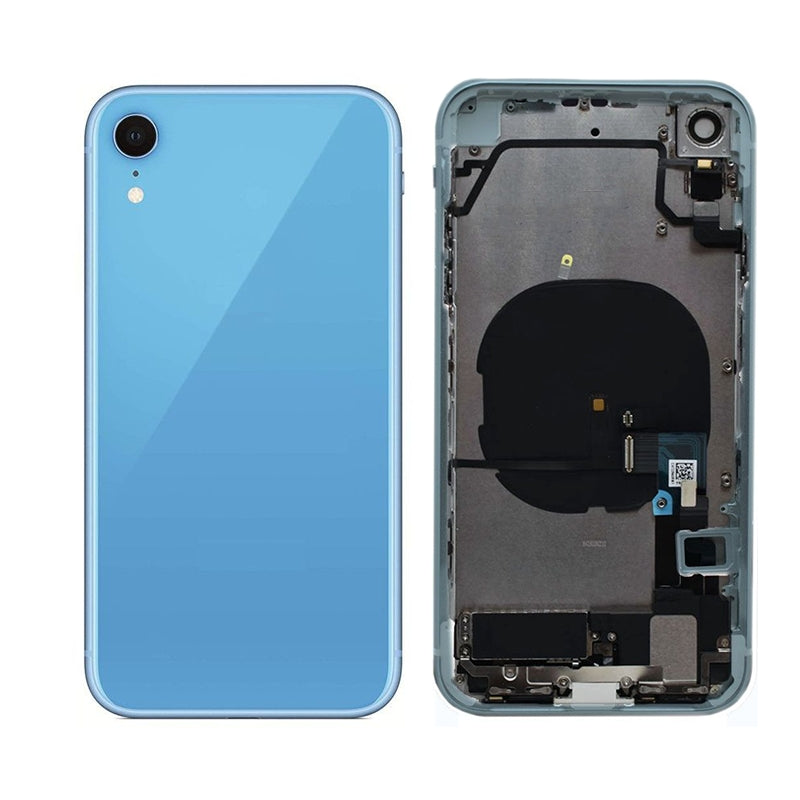 iPhone XR Glass Back with Frame - Blue