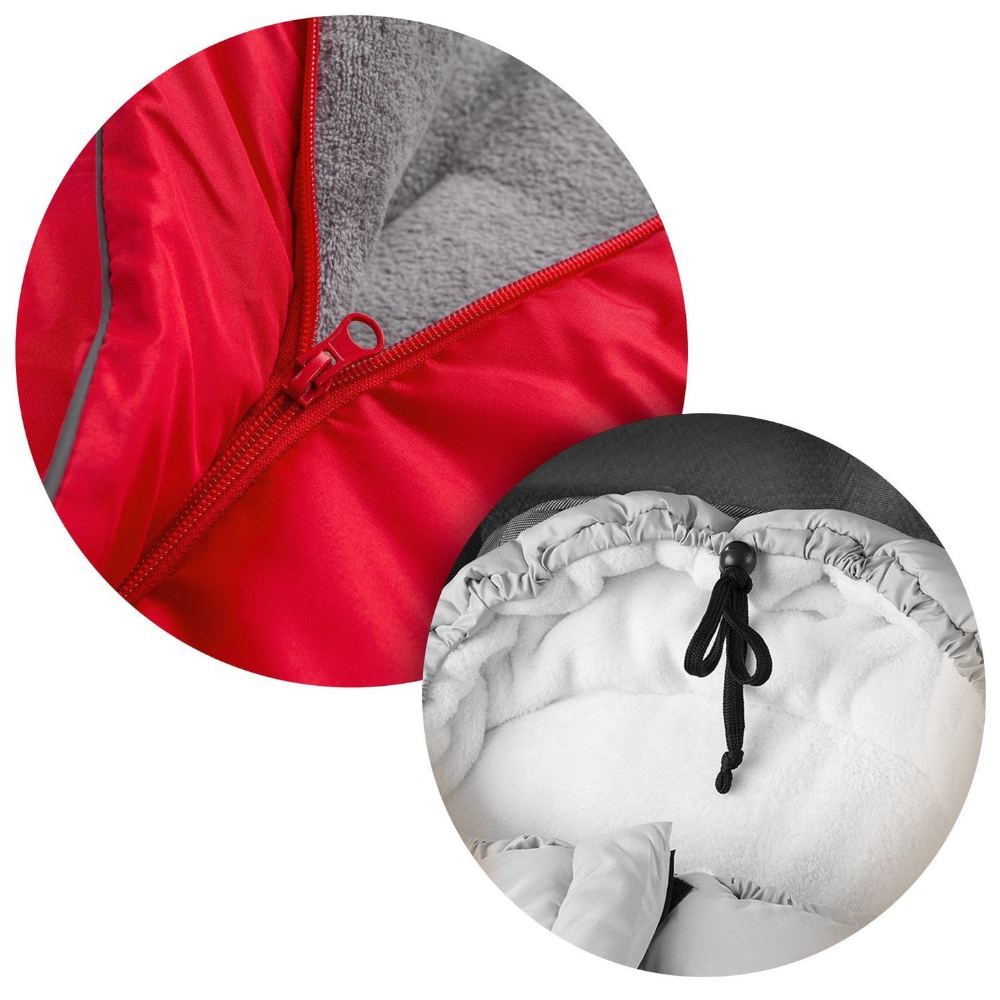 sleeping bag for stroller, sled 96 x 45 cm Ricokids Drimi red