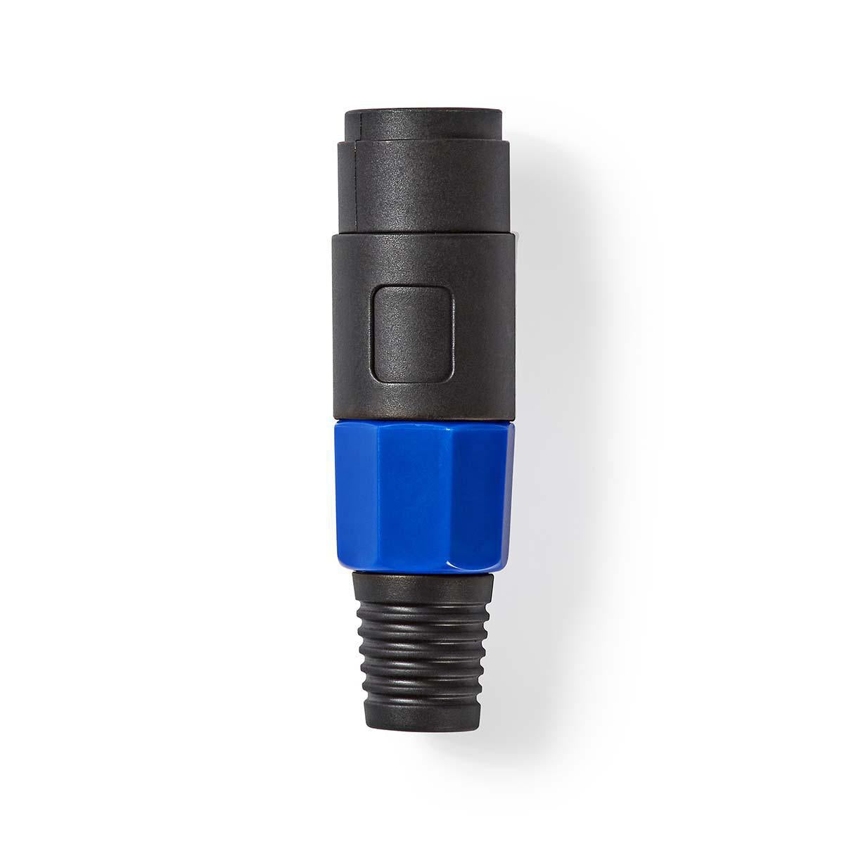 speakers contact | Straight | Male | Nickel Plated | Solder | Cable input diameter: 8.0 mm | ABS | Black | 1 pc. | Plastic bag