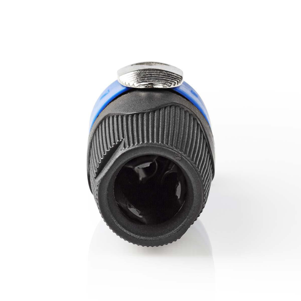 speakers contact | Straight | Male | Nickel Plated | Solder | Cable input diameter: 8.0 mm | ABS | Black | 1 pc. | Plastic bag